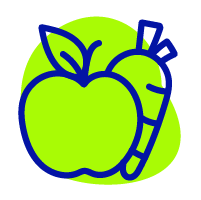 Ícono de equipos para frutas y verduras