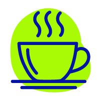 Ícono de equipos para cafetería y heladería
