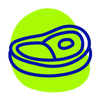 Ícono de equipos para cárnicos