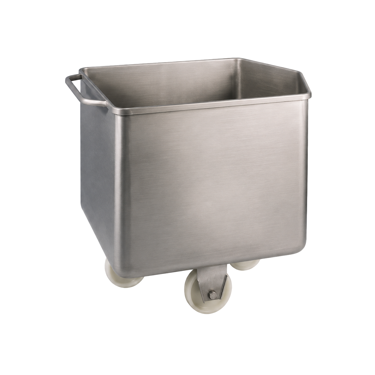 Carro transportador de carne de 200 litros en acero inoxidable