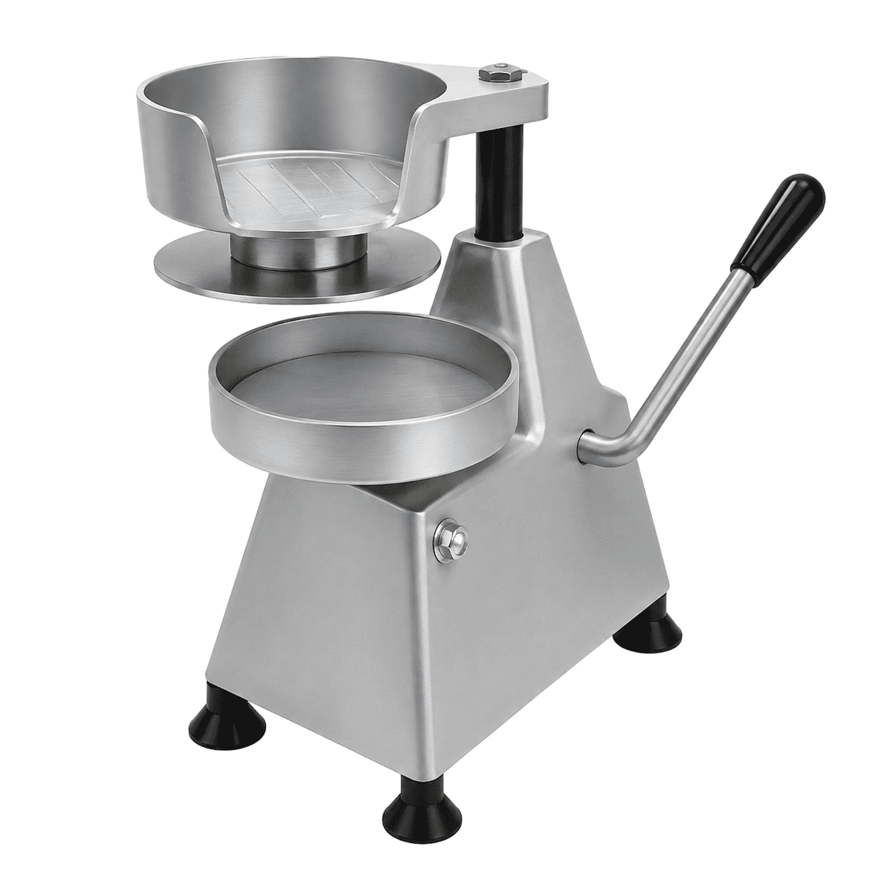 Formadora manual de hamburguesas en aluminio anodizado