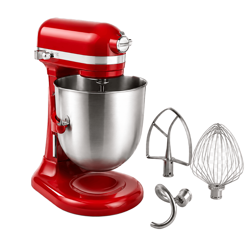Batidora comercial KitchenAid de 7,5 L con accesorios en acero inoxidable