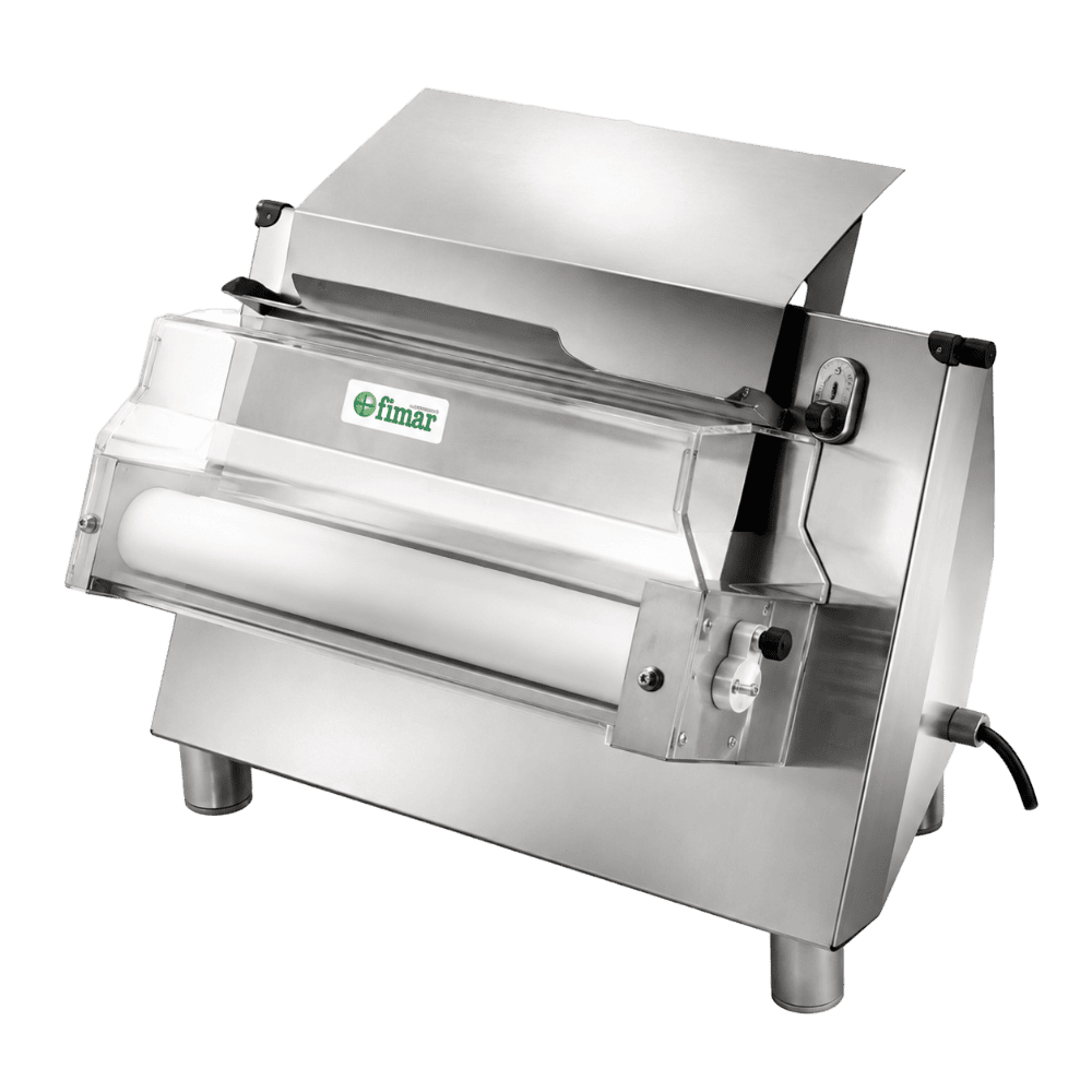 Laminadora italiana para masa de pizza FIM 42 en acero inoxidable