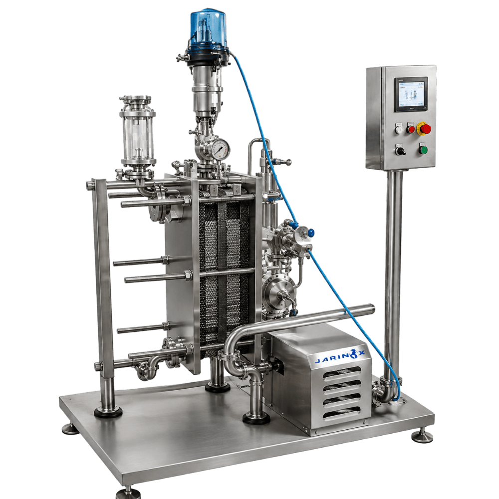 Pasteurizador de placas para pasteurización continua
