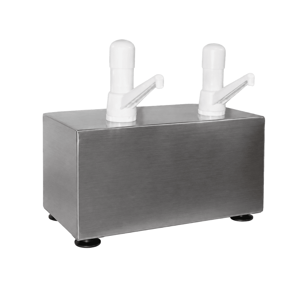 Dispensador doble de salsas 1552 en acero inoxidable