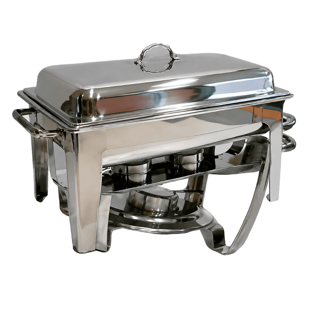 Samovar rectangular en acero inoxidable