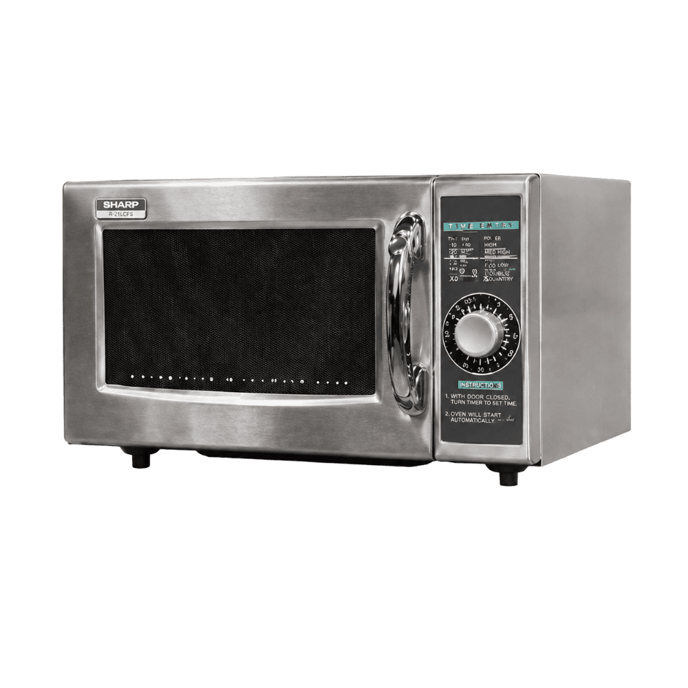 Horno microondas comercial Sharp R21LCFS en acero inoxidable