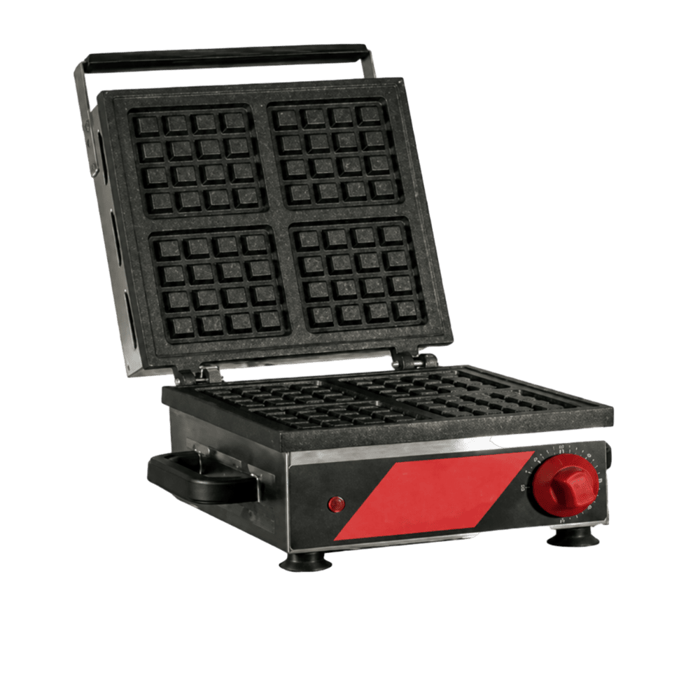 Wafflera comercial MWQS en acero inoxidable