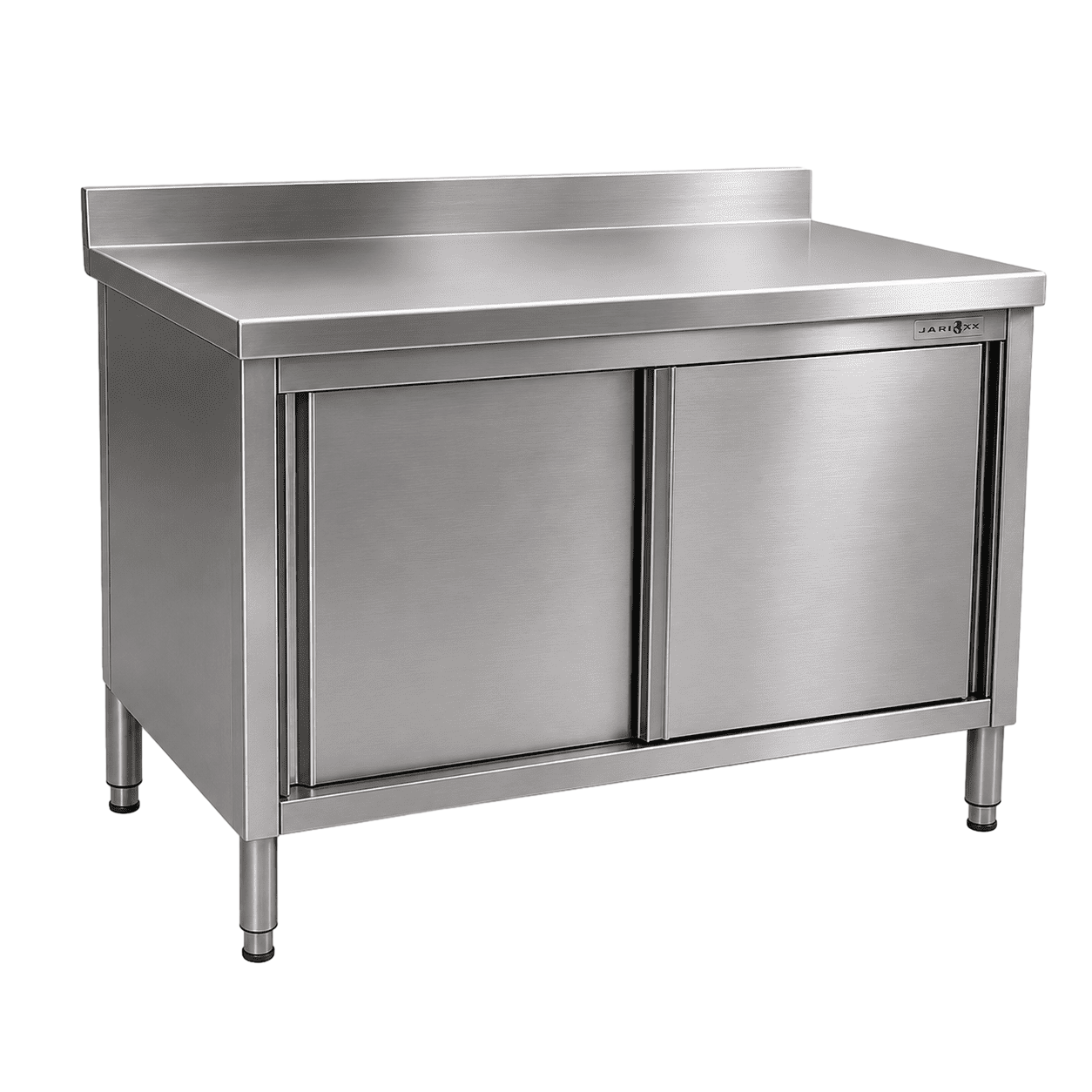 Mesa central tipo armario MCE-100 en acero inoxidable