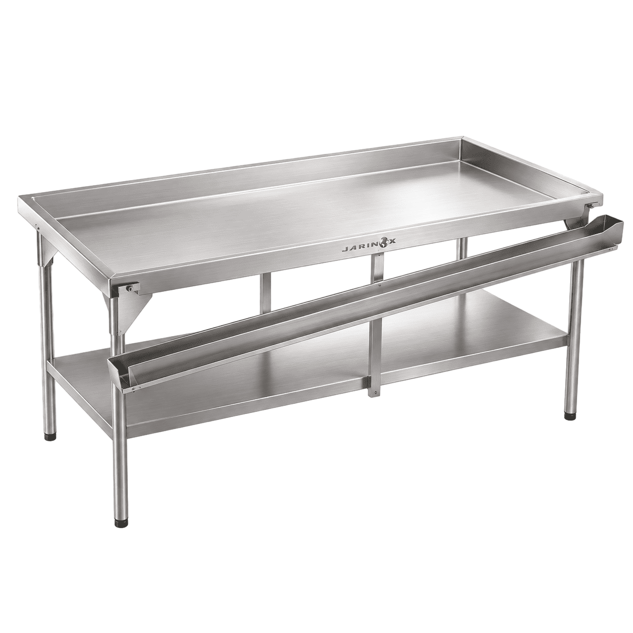 Mesa de selección MS-200 en acero inoxidable con salpicadero